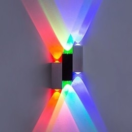 Moderne eigentijdse geborstelde functie voor sfeerverlichting, wandlamp met plafondmontage