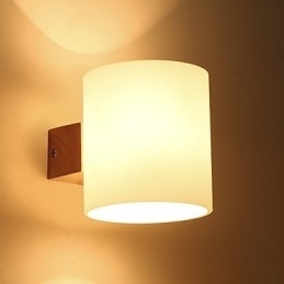 Nieuwigheid Landelijke Functie voor Mini Stijl Oogbescherming Downlight Wandlampen Wandlamp Log Hout Slaapkamer Nachtkastje Lamp