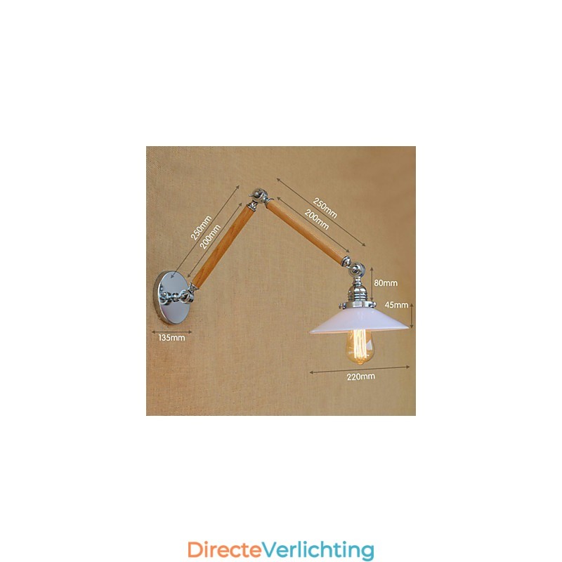 Rustieke Lodge Country Chrome-functie voor Swing Arm Ambient Light Swing Arm