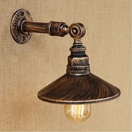Industriële stijl Nordic waterpijp wandlamp wandlamp bruin antiek