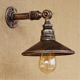 Industriële stijl Nordic waterpijp wandlamp wandlamp bruin antiek
