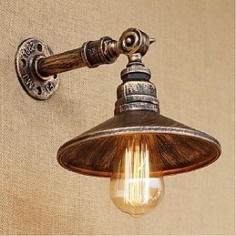 Industriële stijl Nordic waterpijp wandlamp wandlamp bruin antiek