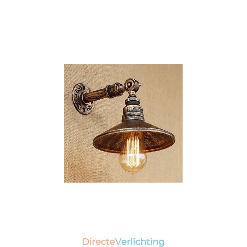 Industriële stijl Nordic waterpijp wandlamp wandlamp bruin antiek