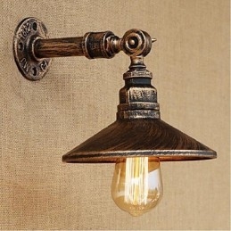 Industriële stijl Nordic waterpijp wandlamp wandlamp bruin antiek