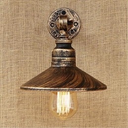 Industriële stijl Nordic waterpijp wandlamp wandlamp bruin antiek