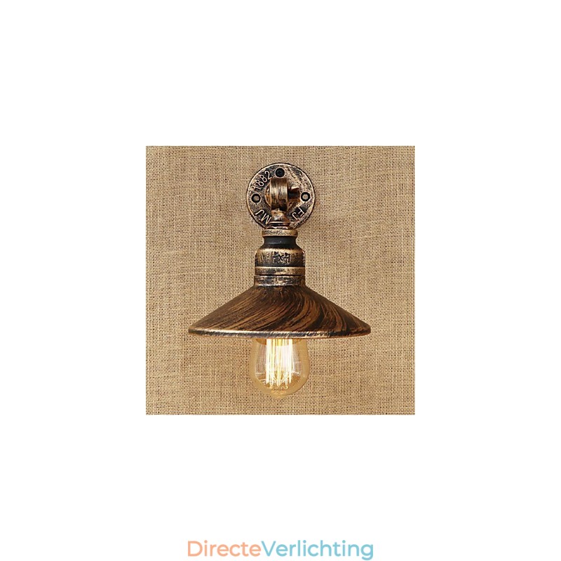 Industriële stijl Nordic waterpijp wandlamp wandlamp bruin antiek