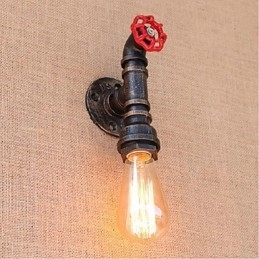 Nostalgia Eenvoudige Waterpijp Decoratieve Kleine Wandlamp Wandlamp