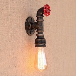 Nostalgia Eenvoudige Waterpijp Decoratieve Kleine Wandlamp Wandlamp