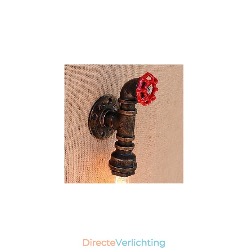 Nostalgia Eenvoudige Waterpijp Decoratieve Kleine Wandlamp Wandlamp