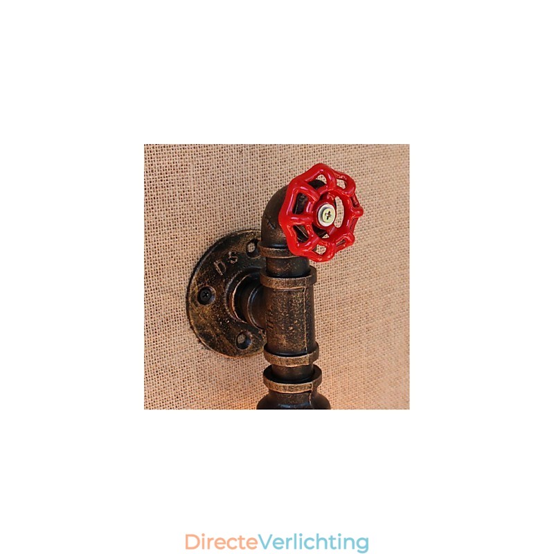 Nostalgia Eenvoudige Waterpijp Decoratieve Kleine Wandlamp Wandlamp