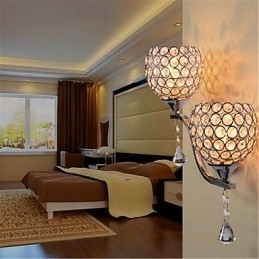 Moderne minimalistische woonkamer gang gang kristallen wandlamp