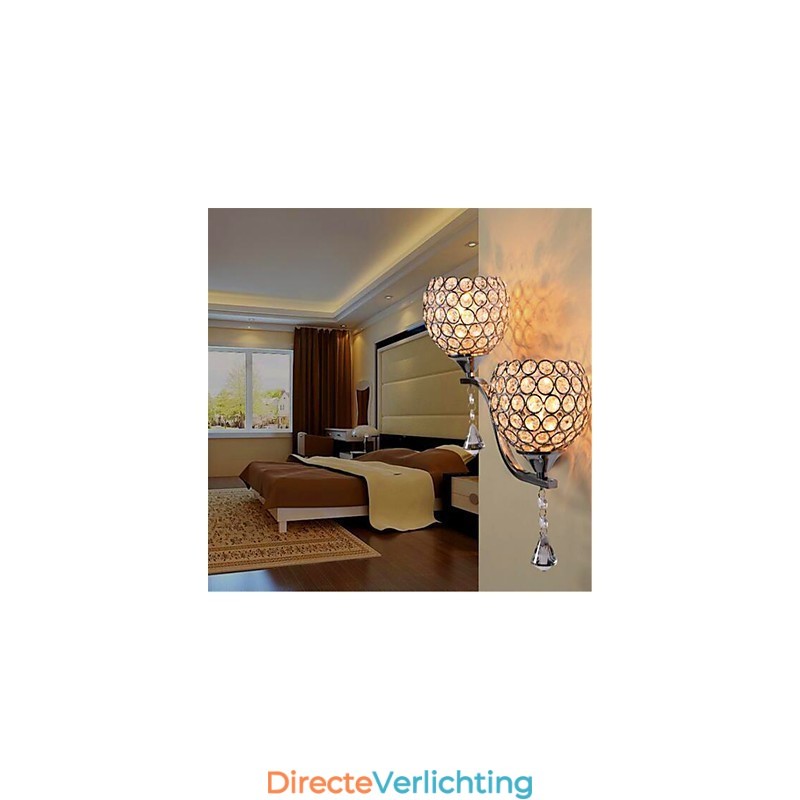 Moderne minimalistische woonkamer gang gang kristallen wandlamp