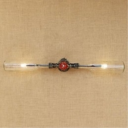 Retro Industry Wind Designer Waterfles Lamp Wandlamp Grijs