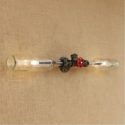 Retro Industry Wind Designer Waterfles Lamp Wandlamp Grijs