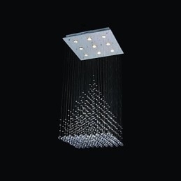 Moderne eigentijdse kristalchroom metalen inbouw