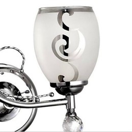 Moderne eigentijdse gegalvaniseerde functie voor Crystal Mini-stijl Ambient Light wandlampen