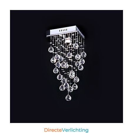 Moderne eigentijdse kristallen gegalvaniseerde metalen kroonluchter inbouw Moderne eigentijdse kristallen gegalvaniseerde metalen kroonluchter inbouw