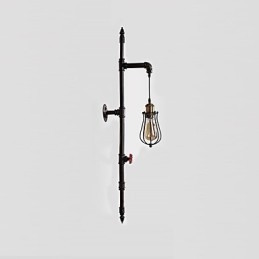 Retro Industriële Pijp Wandlampen Eenvoudige Loft Zwarte Vogelkooi Metalen Woonkamer Eetkamer Keuken Bar Café Decoratieve verlichting