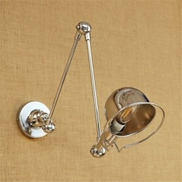 Moderne eigentijdse landelijke chromen functie voor zwenkarm oogbescherming downlight zwenkarm verlichting muur