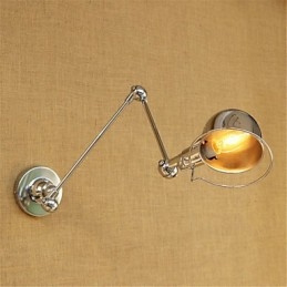 Moderne eigentijdse landelijke chromen functie voor zwenkarm oogbescherming downlight zwenkarm verlichting muur