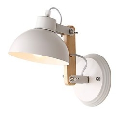 Vintage Hout Art Deco Metaal Metaal Rustiek Wandlamp Woonkamer Eetkamer Hal Wandlamp Zwart Wit Optioneel