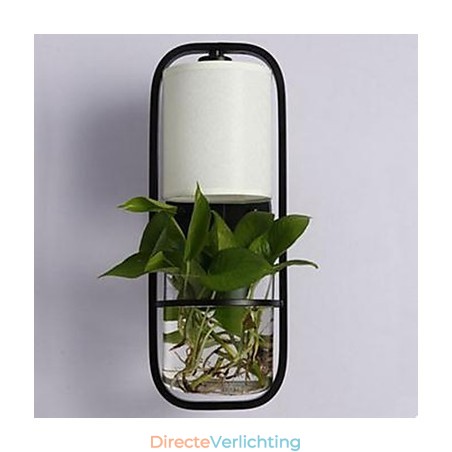 Moderne ijzeren creatieve potplanten glazen wandlamp Moderne ijzeren creatieve potplanten glazen wandlamp