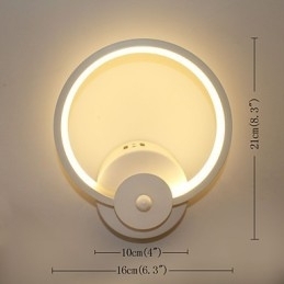 Moderne minimalistische creatieve bedlamp ingebouwde lamp entree trap slaapkamer wandverlichting