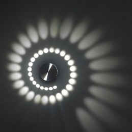 Moderne lichte aluminium inbouw wandlamp geïntegreerd