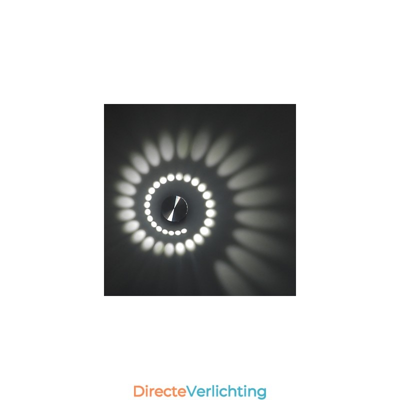 Moderne lichte aluminium inbouw wandlamp geïntegreerd