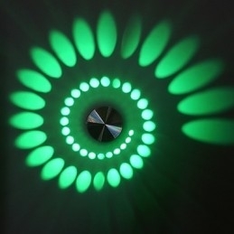 Moderne lichte aluminium inbouw wandlamp geïntegreerd