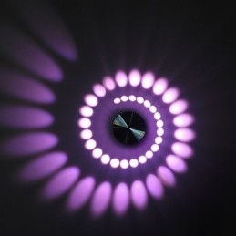 Moderne lichte aluminium inbouw wandlamp geïntegreerd