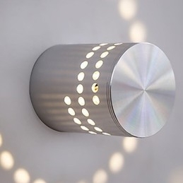 Moderne lichte aluminium inbouw wandlamp geïntegreerd