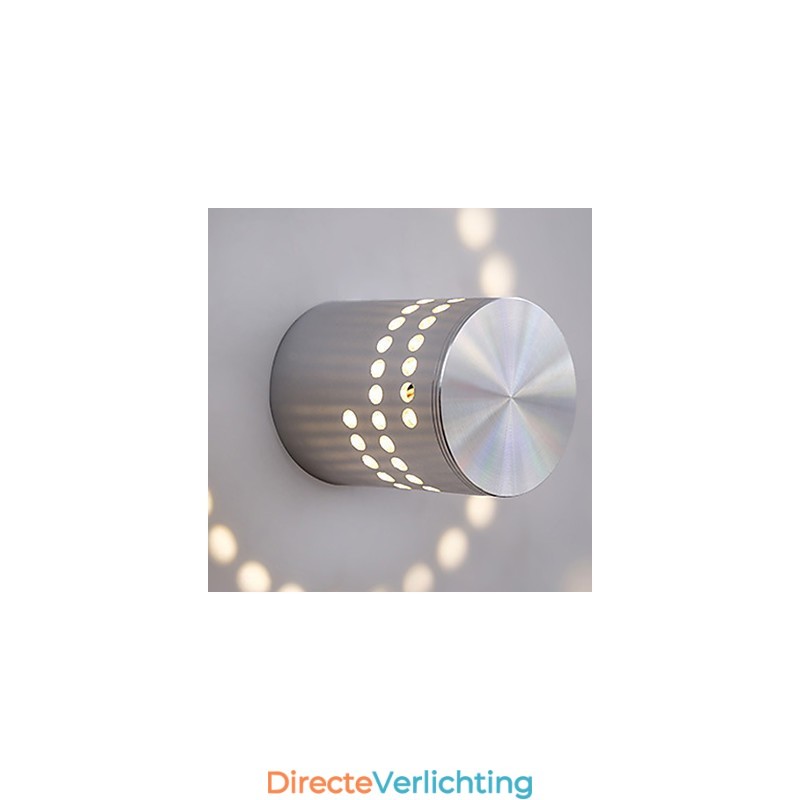 Moderne lichte aluminium inbouw wandlamp geïntegreerd