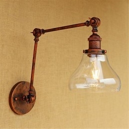 Landelijk Retro Gegalvaniseerd Kenmerk voor Mini Stijl Oogbescherming Omgevingslicht Zwenkarmlampen Muur