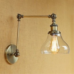 Landelijk Retro Gegalvaniseerd Kenmerk voor Mini Stijl Oogbescherming Omgevingslicht Zwenkarmlampen Muur