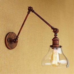 Landelijk Retro Gegalvaniseerd Kenmerk voor Mini Stijl Oogbescherming Omgevingslicht Zwenkarmlampen Muur