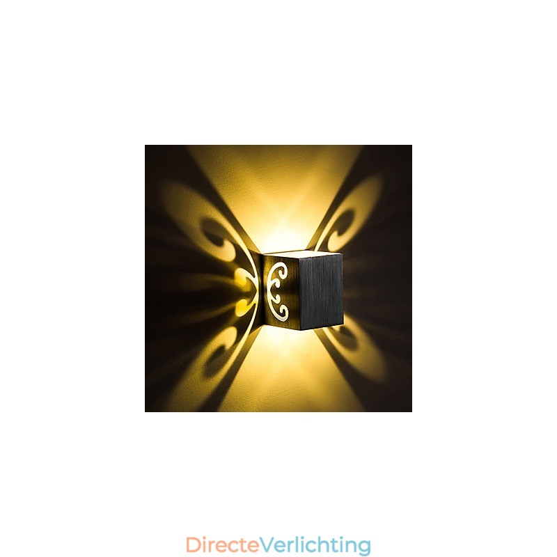 Moderne lichte aluminium wandlamp met plafondbevestiging, decoratieve wandlampen
