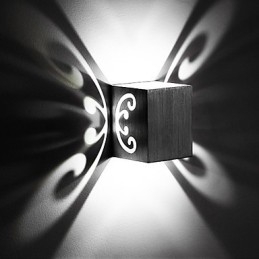 Moderne lichte aluminium wandlamp met plafondbevestiging, decoratieve wandlampen