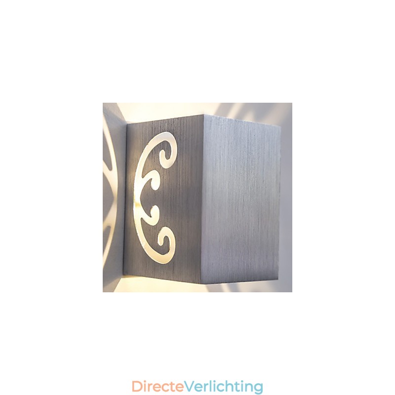 Moderne lichte aluminium wandlamp met plafondbevestiging, decoratieve wandlampen