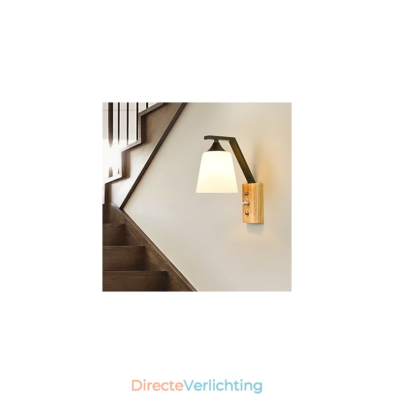 Traditionele klassieke landelijke retro schilderijfunctie voor wandlampen wandlamp