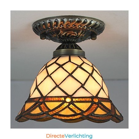 Europees Landelijk Creatief Kunst Gebrandschilderd Glas Absorb Koepel Lamp Licht Europees Landelijk Creatief Kunst Gebrandschilderd Glas Absorb Koepel Lamp Licht