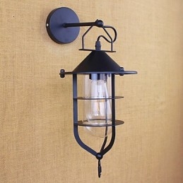 Landelijke retro-schilderijfunctie voor mini-stijl oogbescherming sfeerverlichting wandlampen