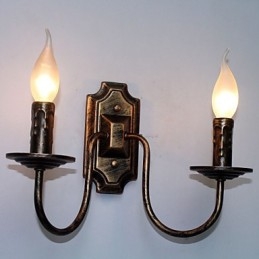 Retro Eenvoudige Wandlamp Gang Hal Dubbele Hoofdlamp Slaapkamer Woonkamer Wandlamp Verlichting