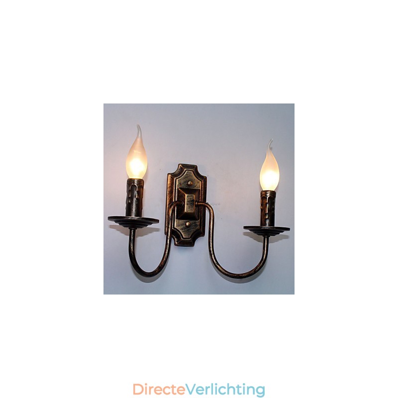 Retro Eenvoudige Wandlamp Gang Hal Dubbele Hoofdlamp Slaapkamer Woonkamer Wandlamp Verlichting