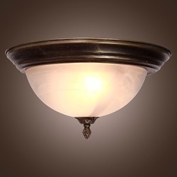 Antiek geïnspireerde plafondlamp met 2 lampen