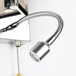 Moderne eigentijdse rustieke lodge moderne eigentijdse landelijke chromen functie voor kristallen zwenkarm wandlamp