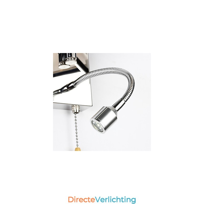 Moderne eigentijdse rustieke lodge moderne eigentijdse landelijke chromen functie voor kristallen zwenkarm wandlamp