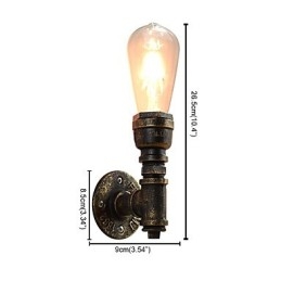 Wandlamp Wandlampen Wandlamp Ijzeren Wandlamp Dumb Black Lightsaber Lamp Aan De Muur