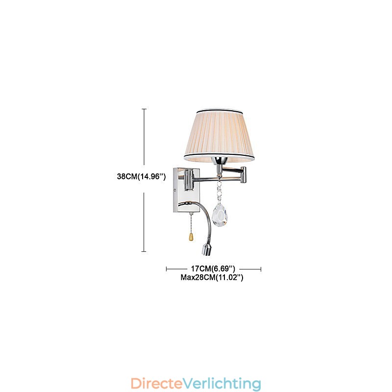 Wandlamp Modern Hedendaags Rustiek Lodge Modern Hedendaags Landelijk Chroom Kenmerk voor Kristallen Zwenkarm
