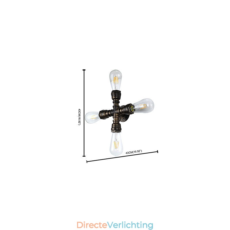 Rustieke Lodge Traditionele Klassieke Antieke Messing Kenmerk voor Sfeerverlichting Wandlampen Wandlamp